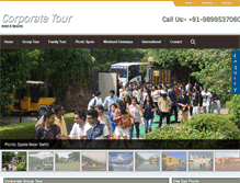 Tablet Screenshot of corporate-tours.com